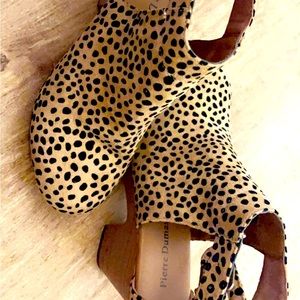 Bootie/ sandal heel leopard